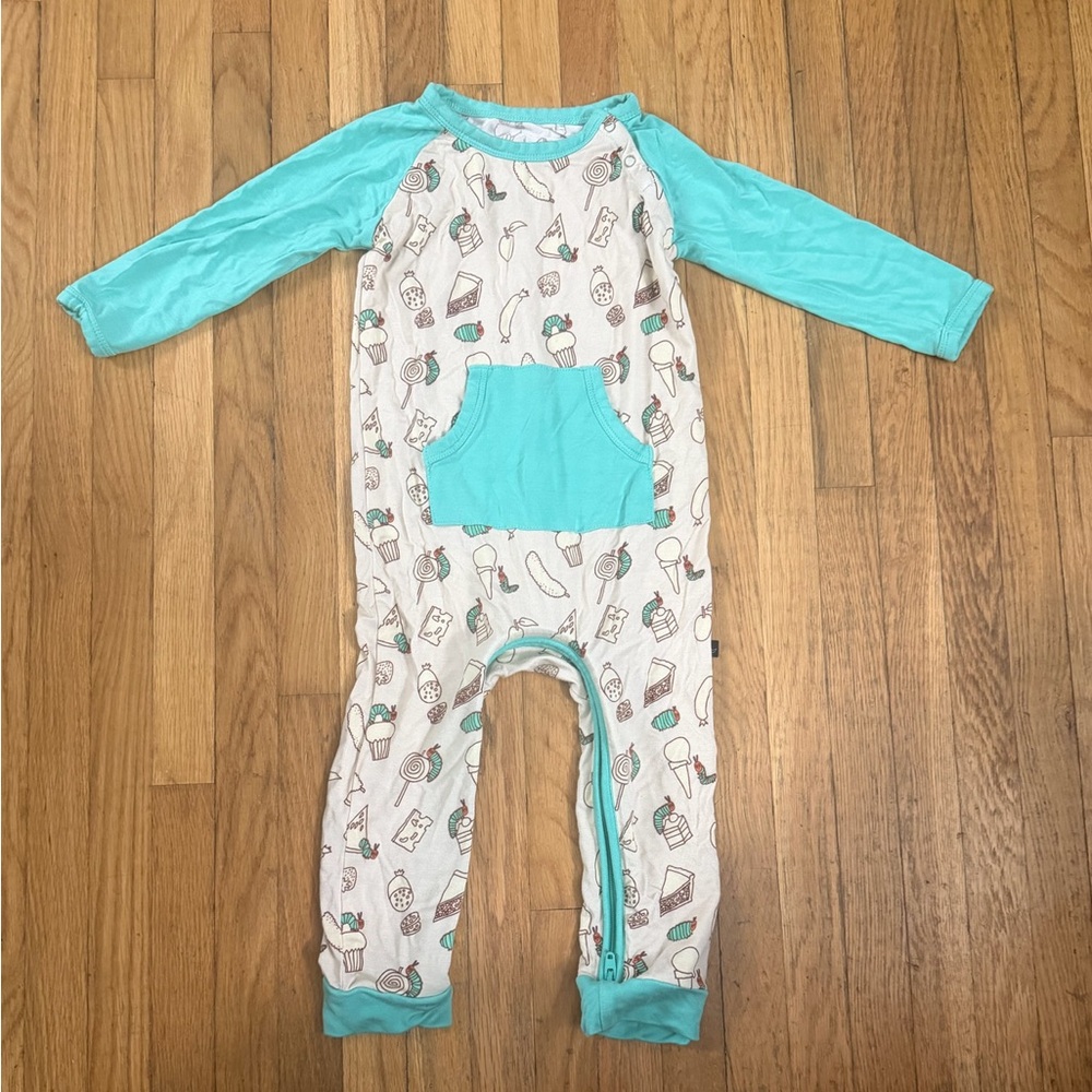The Sleepy Sloth X Eric Carl 12/18M Bamboo Crescent Romper